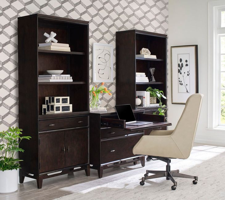 Sutton French Roast 2 Door Bookcase