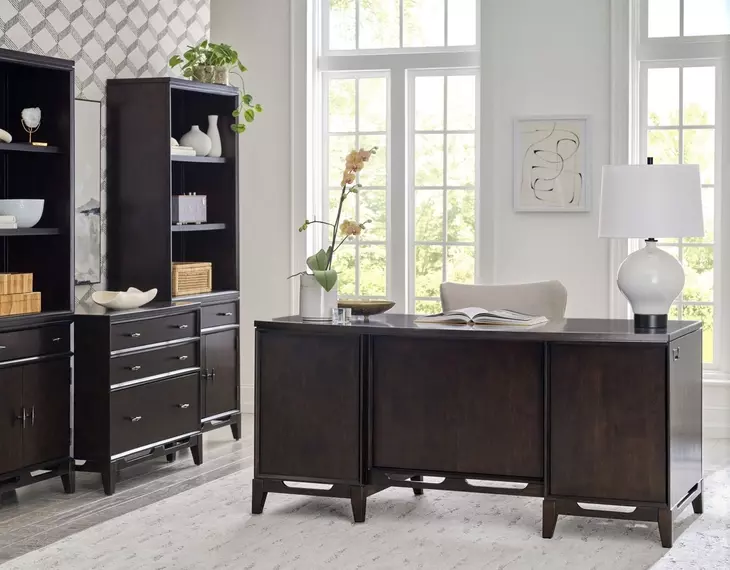 Sutton French Roast 2 Door Bookcase