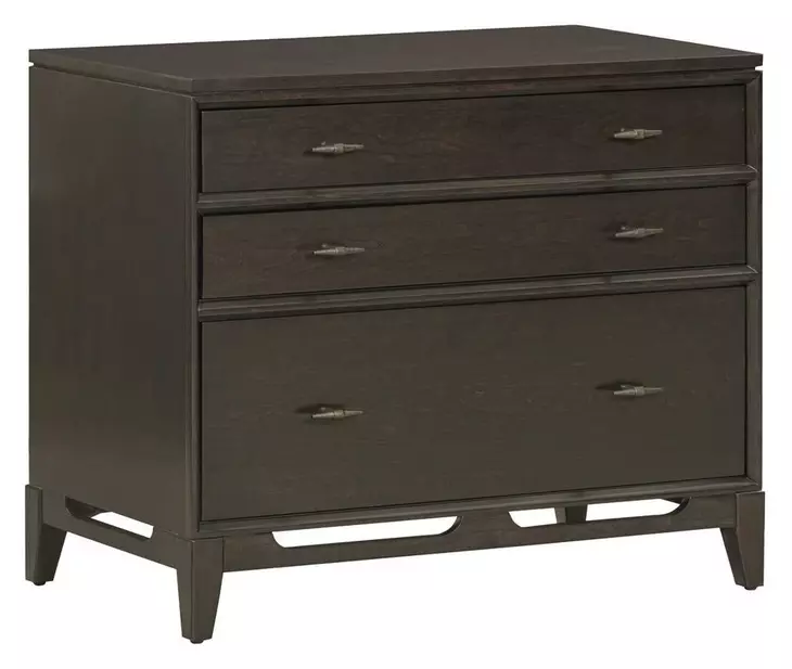 Sutton French Roast Workstation 3 Drawer Combo File Cabinet