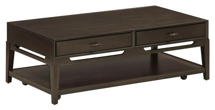 Sutton French Roast Rectangular Cocktail Table