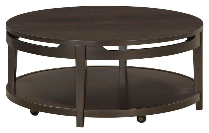 Sutton French Roast Round Cocktail Table