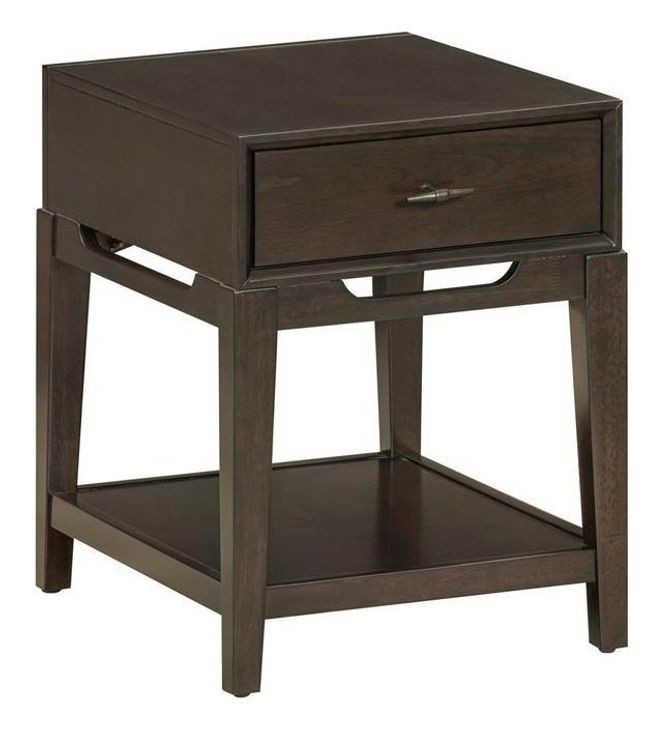 Sutton French Roast Rectangular Chairside Table