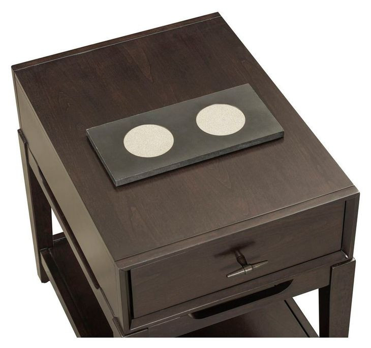 Sutton French Roast Rectangular Chairside Table