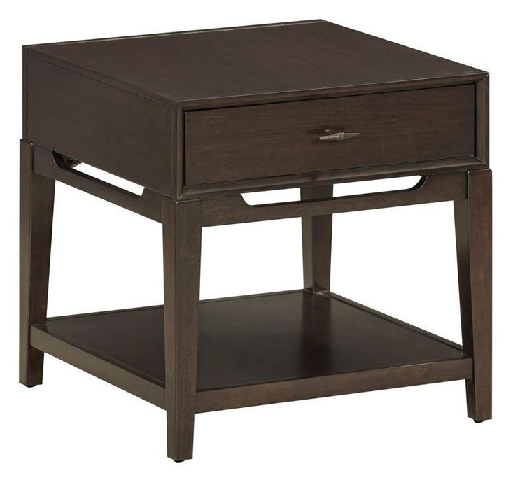 Sutton French Roast Square End Table