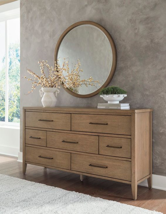 Olivia Sunkissed Beige 7 Drawer Dresser