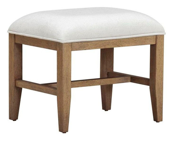 Olivia White Upholstered Bed Bench