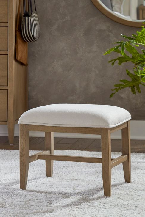 Olivia White Upholstered Bed Bench