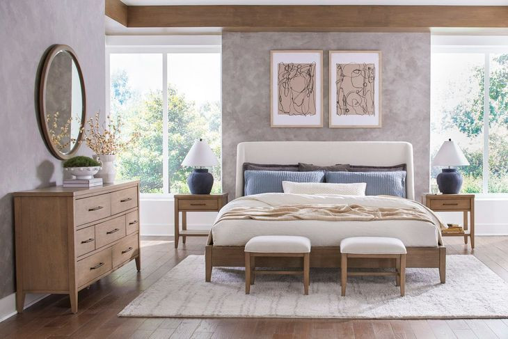 Olivia White Upholstered Bed Bench