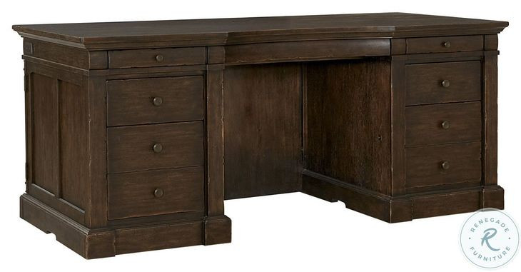 Jackson Turkish Coffee 72" Executive Desk and USB Charging