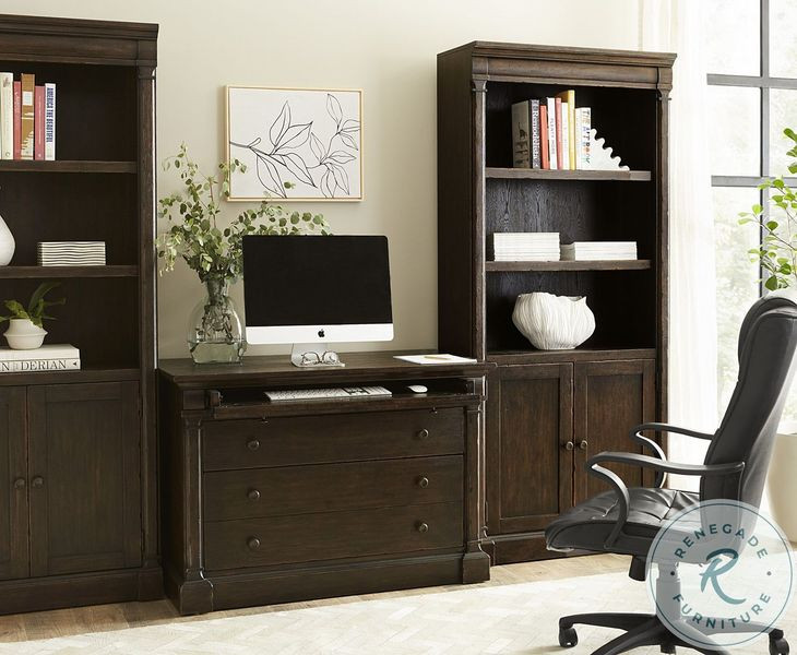 Jackson Turkish Coffee Workstation 3 Drawer Combo File Cabinet