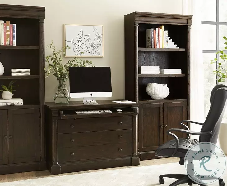 Jackson Turkish Coffee Workstation 3 Drawer Combo File Cabinet
