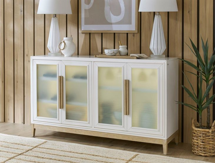 Astoria Pearl 4 Door Sideboard with LED