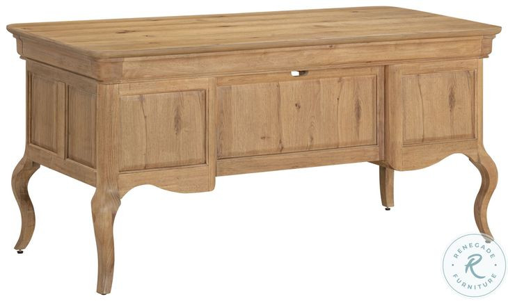 Chateau Philippe Cognac 64" Half Ped Desk with USB Charging