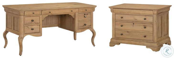 Chateau Philippe Cognac 64" Home Office Set