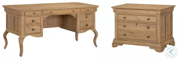 Chateau Philippe Cognac 64" Home Office Set