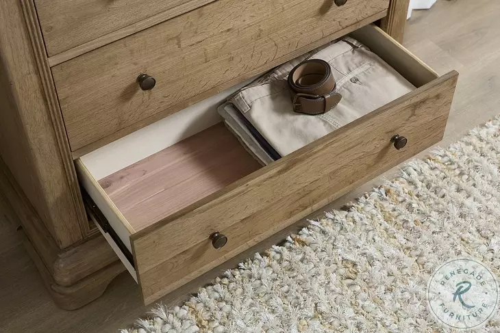 Chateau Philippe Cognac Sleigh Bedroom Set