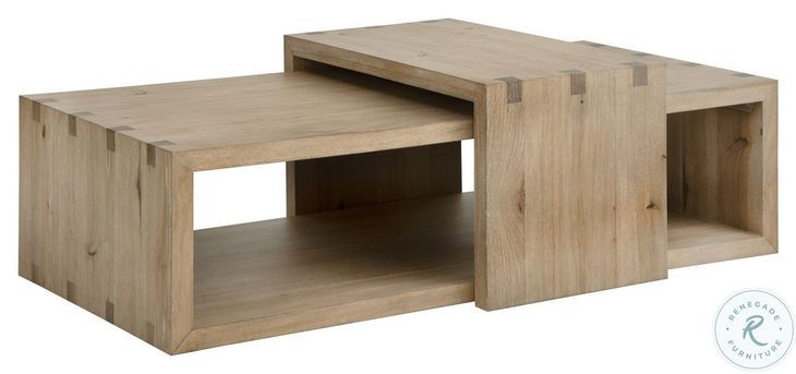 Lyndon Light Cashmere Rectangular Cocktail Table