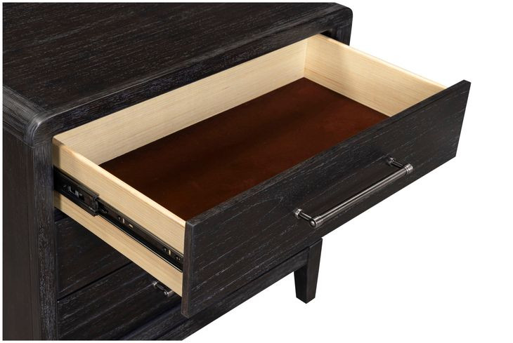 Ambrose Obsidian Mist 3 Drawer Nightstand