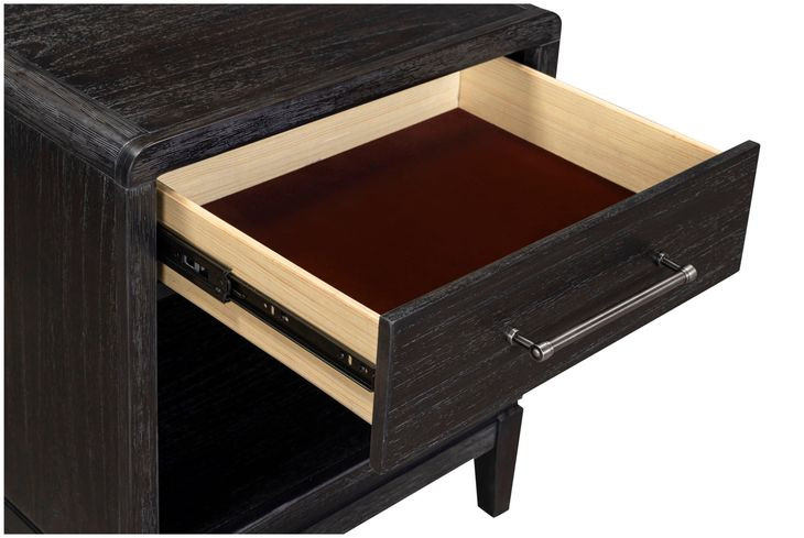 Ambrose Obsidian Mist 1 Drawer Nightstand