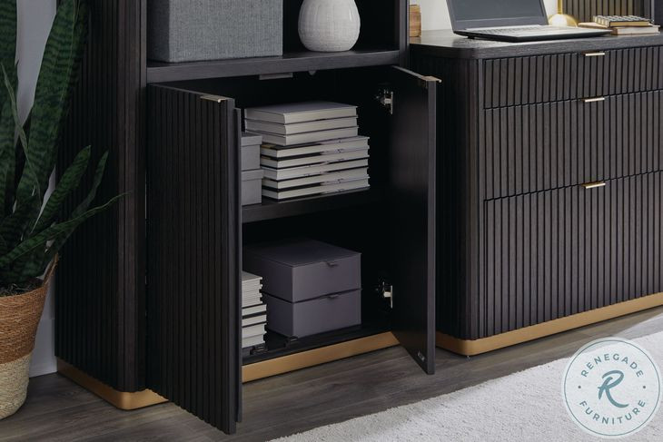 Rylan Dark Roast 60" Lift Home Office Set