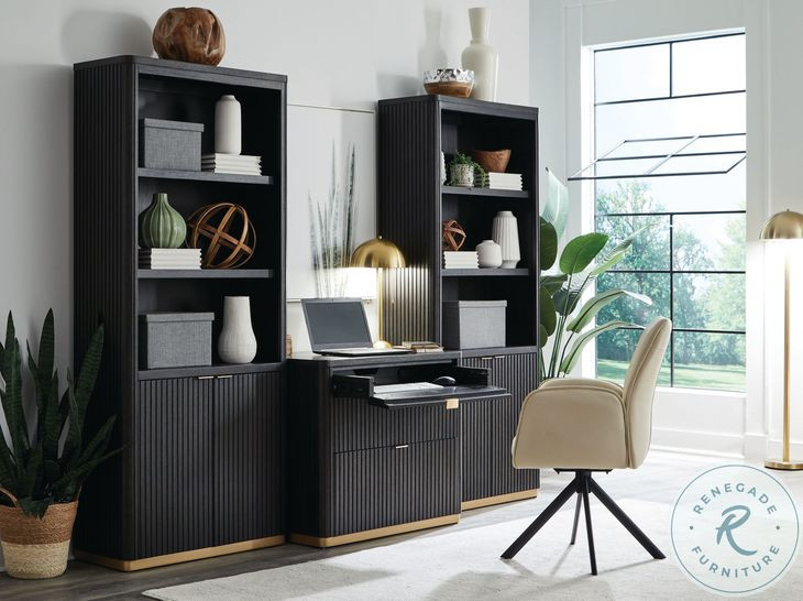 Rylan Dark Roast 1 Door Bookcase