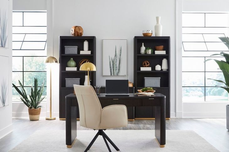 Rylan Dark Roast 60" Writing Desk