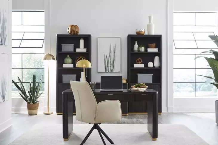 Rylan Dark Roast 60" Writing Desk
