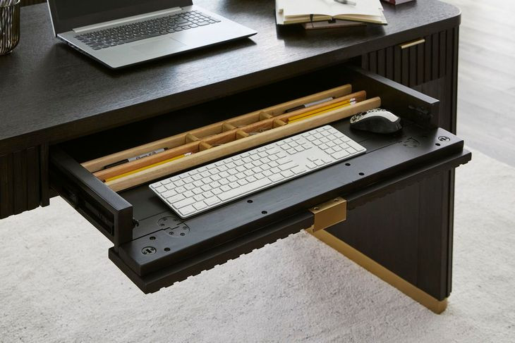 Rylan Dark Roast 60" Writing Desk