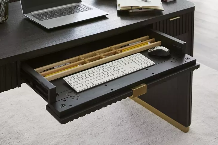Rylan Dark Roast 60" Writing Desk