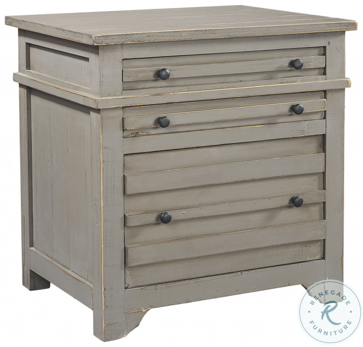 Reeds farm weathered grey single file cabinet from aspen home coleman