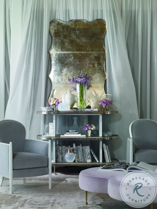 Trapeze Antiqued Mirror