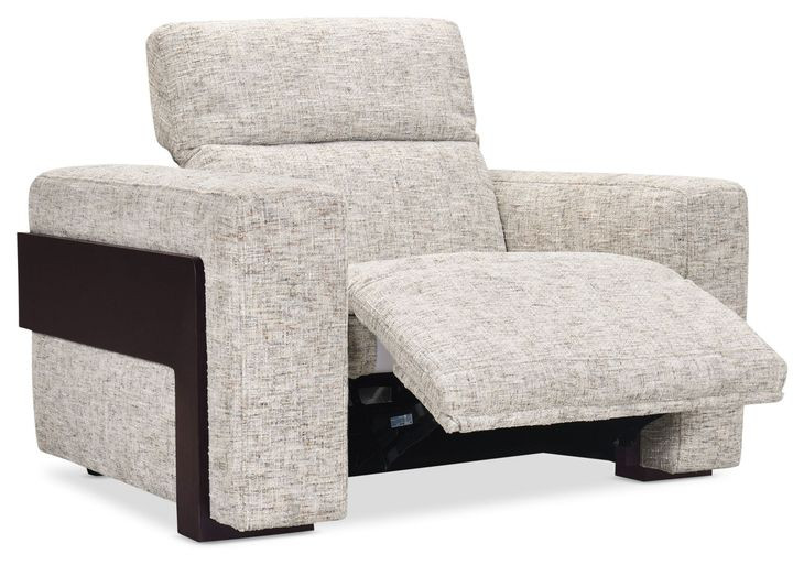 MS Gray Atlas Power Recliner with Power Headrest