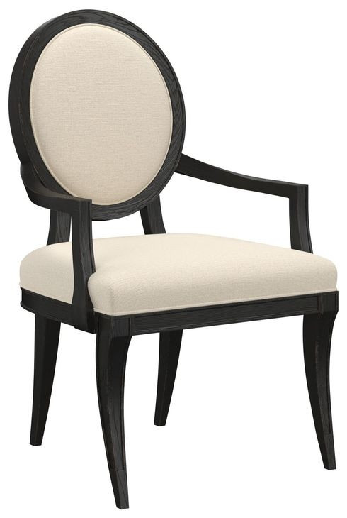 Atrium Beige Upholstered Arm Chair