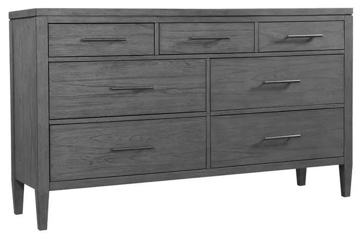 Preston Urbane Gray 7 Drawer Dresser