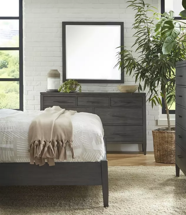 Preston Urbane Gray 7 Drawer Dresser