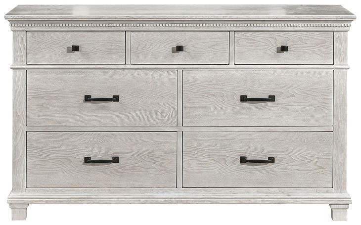 Silver Sands Gray 7 Drawer Dresser