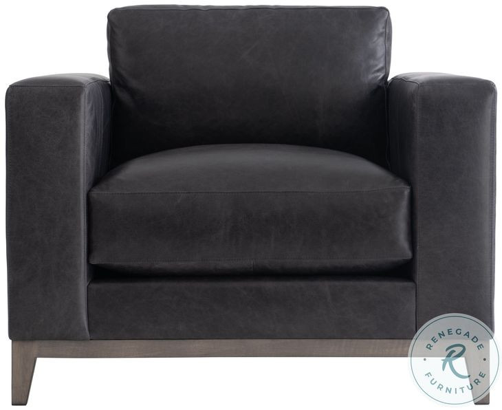 Noel Gray Leather Chair