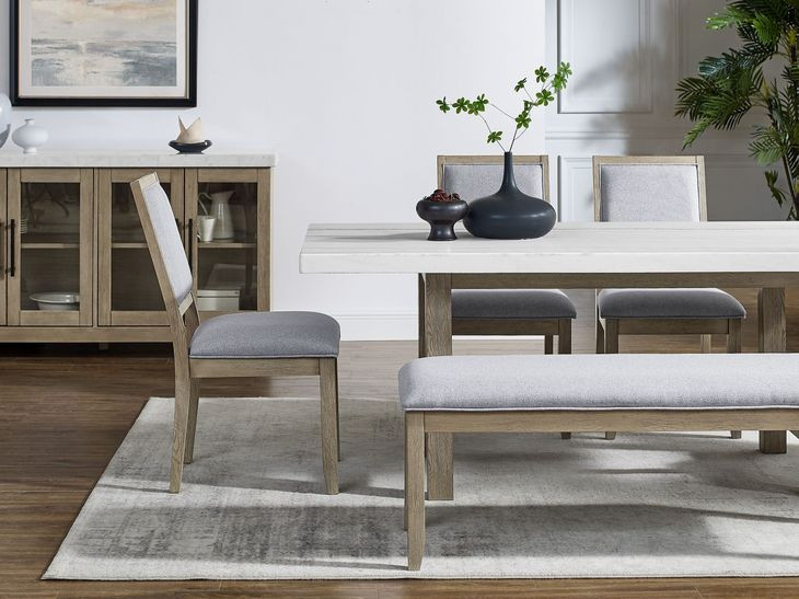 Carena Brown 54" Upholstered Bench