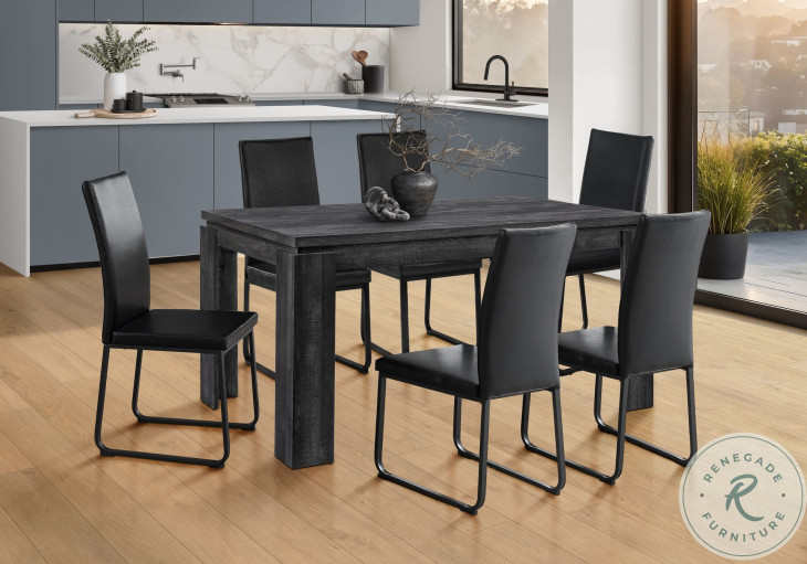 1089 Black Rectangular Dining Table