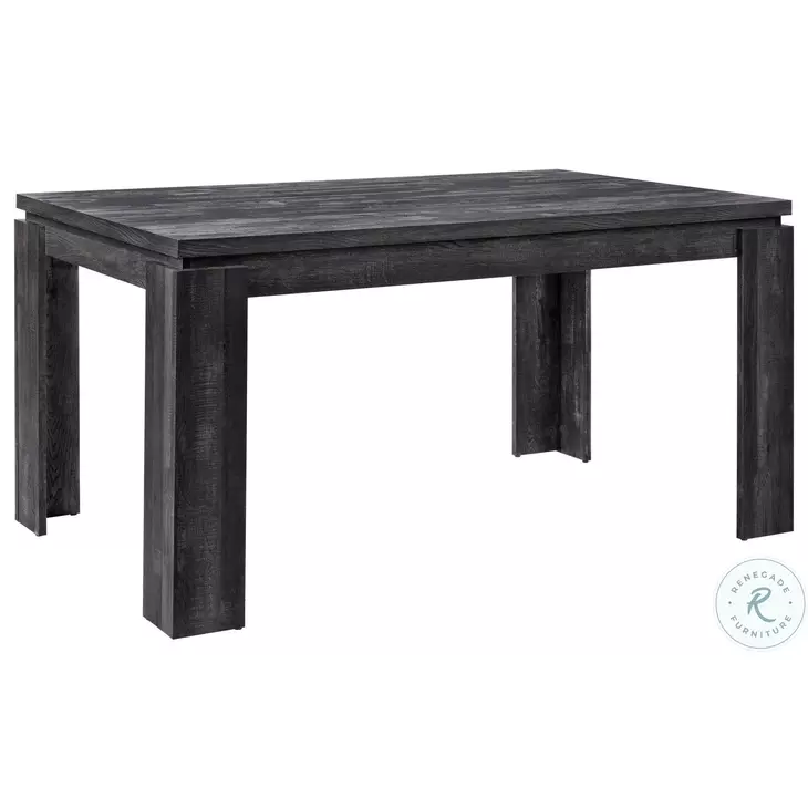 1089 Black Rectangular Dining Table