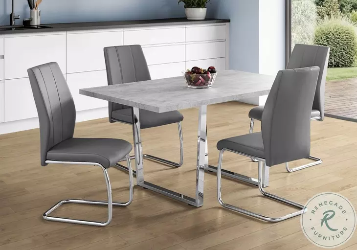 1119 Grey Rectangular Dining Table