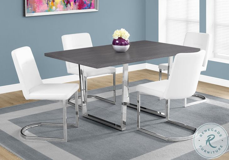 1120 Dark Grey Rectangular Dining Table