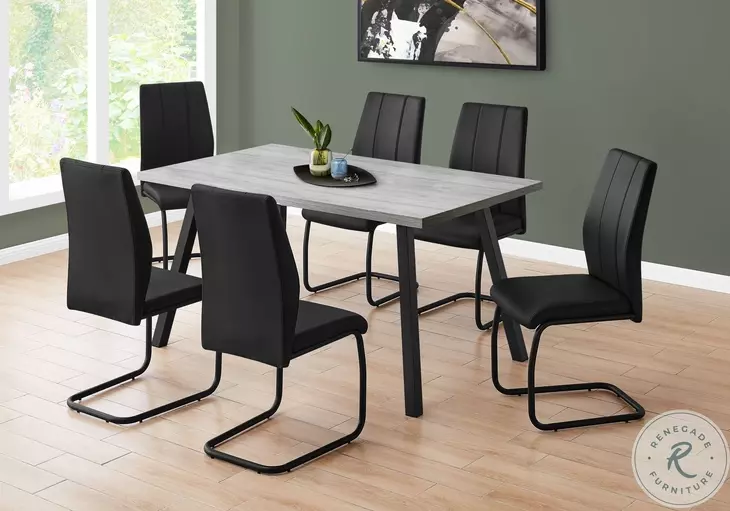 1136 Grey Rectangular Dining Table