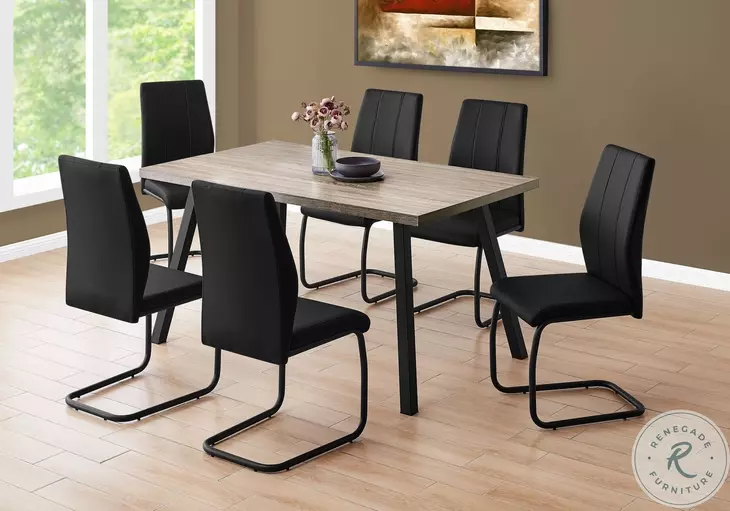 1137 Dark Taupe Rectangular Dining Table