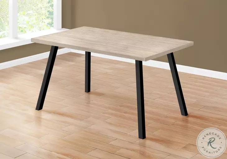 1137 Dark Taupe Rectangular Dining Table