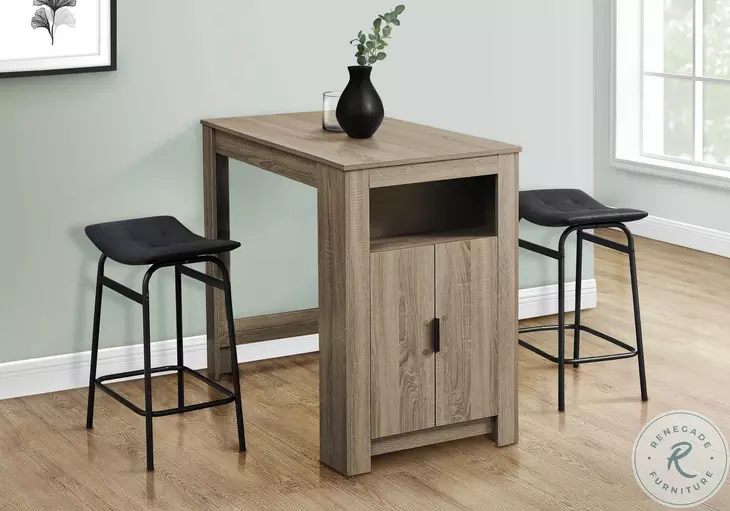 2384 Black Leather Look Bar Stool Set Of 2