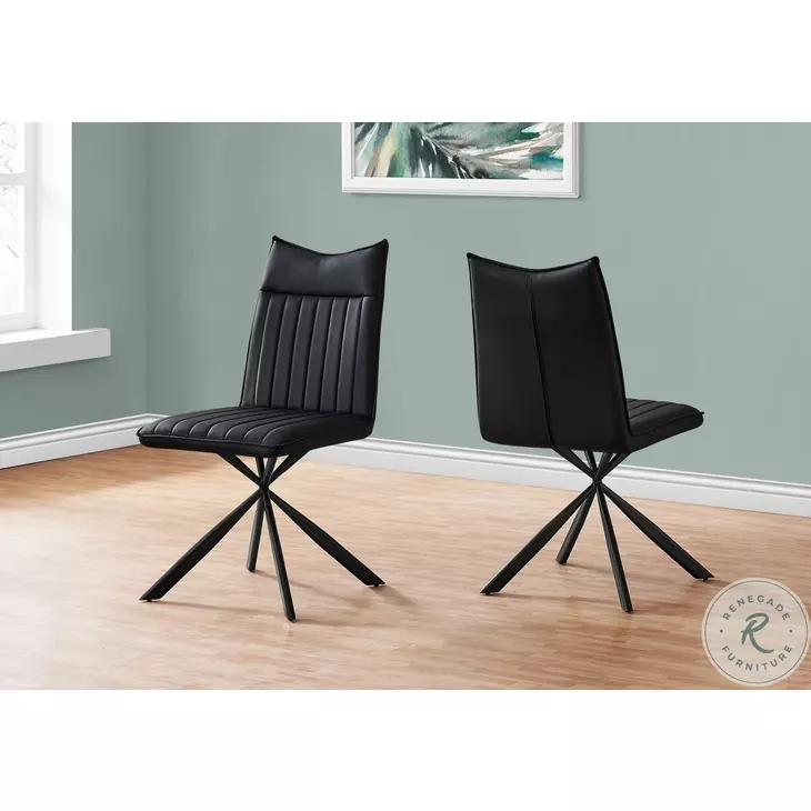1215 Black Dining Chair Set Of 2
