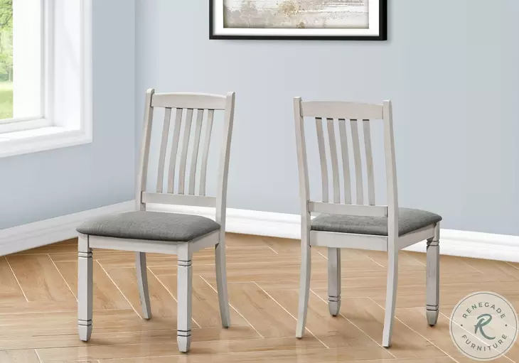 1256 Gray Dining Chair Set of 2