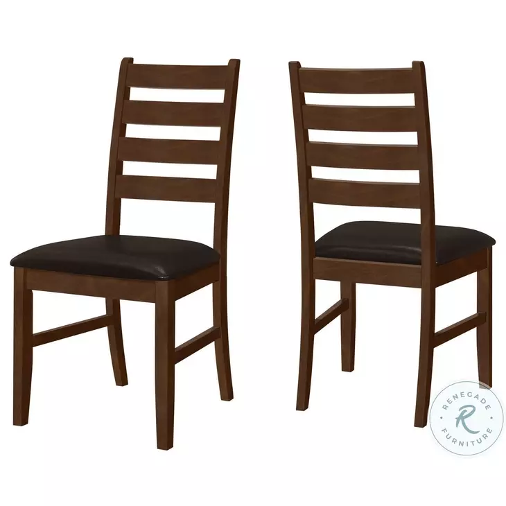 1372 Dark Brown Dining Chair Set Of 2