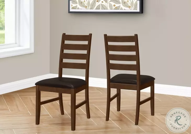1372 Dark Brown Dining Chair Set Of 2